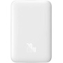 Baseus Magnetic Mini Air vezeték nélküli MagSafe power bank USB-C porttal - 10 000 mAh - fehér