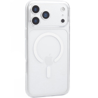 JOYROOM Crystal lesklý transparentní kryt s MagSafe pro iPhone 17 Pro - čirý