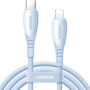 JOYROOM S-A59 töltő- és adatkábel - USB-C - Lightning - 1,2 m - kék