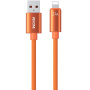 WEKOME WDC-63i fonott töltő- és adatkábel - USB-A - Lightning - 1,2 m - narancssárga