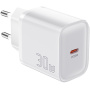 ESSAGER ES-CD52 gyorstöltő adapter USB-C porttal - 30W - fehér