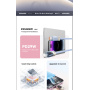 ESSAGER Crystal Clear fonott USB-C - Lightning kábel - 1 m - rózsaszín