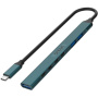 ONTEN UC972C 7 az 1-ben hub - 4x USB-C / 3x USB-A USB-C-re - petrolkék