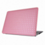 Védő borító / tok bőr felülettel és drágaköves mintával MacBook Air 13" (model A1369 / A1466)- re - rózsaszín