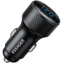 ESSAGER ES-CC21 autós töltő USB-C / USB-A portokkal - 45W - fekete