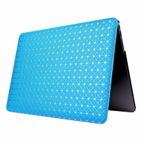 Védő borító / tok bőr felülettel és drágaköves mintával MacBook Air 13" (model A1369 / A1466)- re - kék