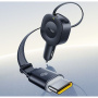 Baseus PrimeTrip VR2 autós töltő szett USB-C porttal és kihúzható USB-C kábellel - 60W - 0,8 m - fekete