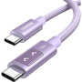 UGREEN Uno font töltő- és adatkábel - USB-C - USB-C - 2 m - lila