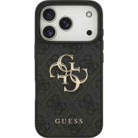 Guess 4G Metal Logo tok iPhone 17 Pro - szürke