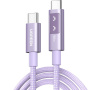 UGREEN Uno fonott töltő- és adatkábel - USB-C - USB-C - 1 m - lila