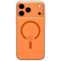 Spigen Ultra Hybrid átlátszó tok narancssárga MagSafe-fel iPhone 17 Pro készülékhez - víztiszta