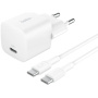 BELKIN Boost Charge töltőadapter készlet USB-C porttal és USB-C - USB-C kábellel - 25W - 1 m - fehér