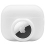 2 az 1-ben szilikon védőtok - AirPods Pro 2 (2022) / AirTag 1 / 2 - fehér