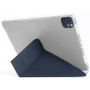 Borító állvánnyal origami és Apple Pencil tárolóval - iPad Air 4 (2020) / Air 5 (2022) / Pro 11" (2018-2022) - sötétkék