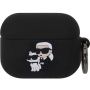 Karl Lagerfeld 3D Logo NFT Karl és Choupette szilikon tok az AirPods Pro készülékhez - fekete