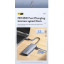 ESSAGER ES-HB01 6 az 1-ben hub - SSD / HDMI / 2x USB-C / 2x USB-A - USB-C - sötétszürke