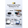 ESSAGER ES-HB01 6 az 1-ben hub - SSD / HDMI / 2x USB-C / 2x USB-A - USB-C - sötétszürke