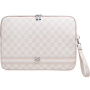 DKNY Checkered Pattern and Stripe táska iPadhez 13"-ig / MacBookhoz 14"-ig - rózsaszín