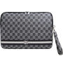 DKNY Checkered Pattern and Stripe táska iPadhez 13"-ig / MacBookhoz 14"-ig - szürke