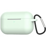 Szilikon tok karabinnal AirPods Pro - világoszöld