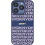 DKNY Repeat Pattern Tonal Stripe tok iPhone 14 Pro Max készülékhez - sötétkék