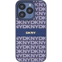 DKNY Repeat Pattern Tonal Stripe tok iPhone 14 Pro Max készülékhez - sötétkék