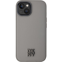 DKNY Stack logó borító MagSafe-el* iPhone 15-höz - szürke