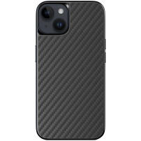 EPICO Mag+ Hybrid Carbon szénszál mintás tok MagSafe -vel - iPhone 15 Plus - fekete