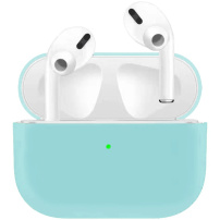 Ultra vékony szilikon tok AirPods Pro - azúrkék