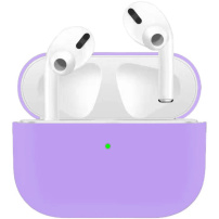 Ultra vékony szilikon tok AirPods Pro - halványlila