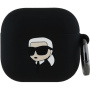 Karl Lagerfeld 3D Logo NFT Karl Head szilikon tok AirPods 4 / 5 - fekete