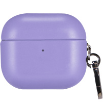 PU bőr tok karabinerrel AirPods 4 / 5 - lila