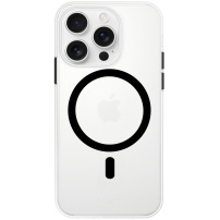FIXED MagPurity átlátszó borító fekete MagSafe iPhone 16 Pro Max készülékhez - átlátszó
