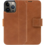 FIXED ProFit bőr flip cover tok - iPhone 13 Pro - barna