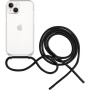 FIXED Pure Neck átlátszó tok zsinórral iPhone 14 Plus készülékhez - fekete