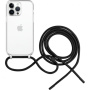 FIXED Pure Neck átlátszó tok zsinórral iPhone 14 Pro készülékhez - fekete
