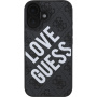 Guess 4G Big Love logó borító MagSafe jelöléssel iPhone 16-hoz - szürke