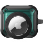 2 az 1-ben szuper tartós védőtok - AirPods 3 / AirTag 1 / 2 - zöld