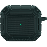 Védő tok karabinerrel - AirPods 3 - sötétzöld
