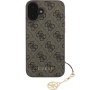 Guess 4G Charms borító iPhone 16 Plus készülékhez - barna