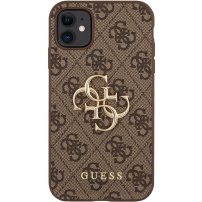 Guess 4G Metal Logo tok - iPhone 11 - barna