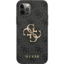 Guess 4G Metal Logo tok - iPhone 12 / 12 Pro - szürke