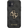 Guess 4G Metal Logo tok - iPhone 12 / 12 Pro - szürke
