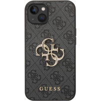 Guess 4G Metal Logo tok - iPhone 14 - szürke