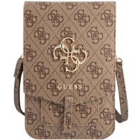 Guess 4G Metal Logo univerzális táska - iPhone - barna