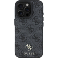Guess 4G kis fém logó borító MagSafe-el* iPhone 16 Pro készülékhez - szürke