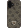 Guess 4G Strass Triangle fém logóborító iPhone 16 telefonhoz - barna