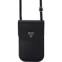 Guess Szemcsés háromszög logós univerzális tok iPhone-hoz - fekete