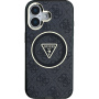 Guess IML 4G csillogó és háromszög logós tok MagSafe-el* iPhone 16-hoz - szürke