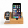 Fából készült dokkoló és töltő állomás / állvány Apple Watch 38mm / 42mm a iPhone 7 / 7 Plus / 6S / 6S Plus / 6 / 6 Plus a iPhone 5 / 5S / 5C -re